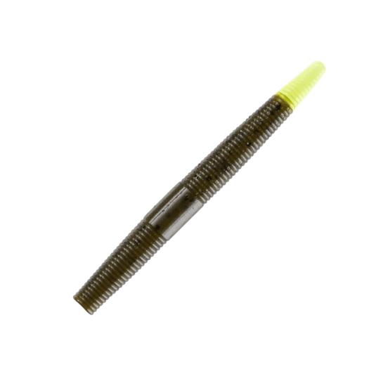 YUM WORMS 3" / Green Pumpkin/Chartreuse YUM Dinger