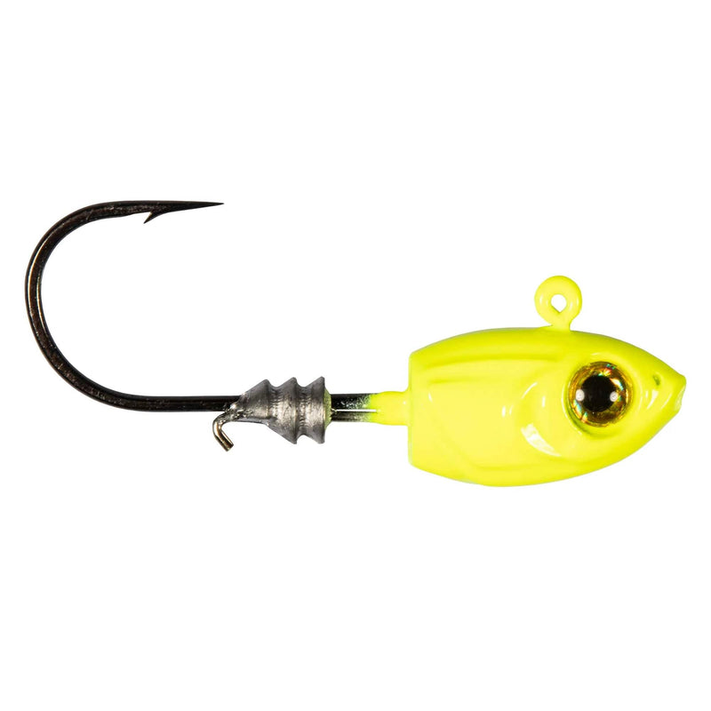 Load image into Gallery viewer, Z MAN ALL ICE 1-32 / Chartreuse Z Man Micro Shad Headz
