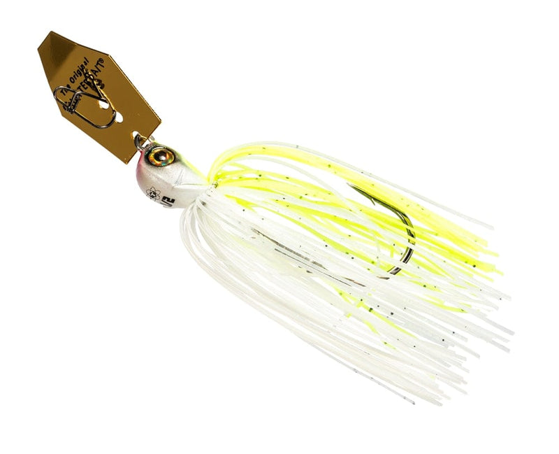 Load image into Gallery viewer, Z MAN BLADED JIGS 3-8 / Chartreuse White Zman Tungsten Chatterbait Elite Evo
