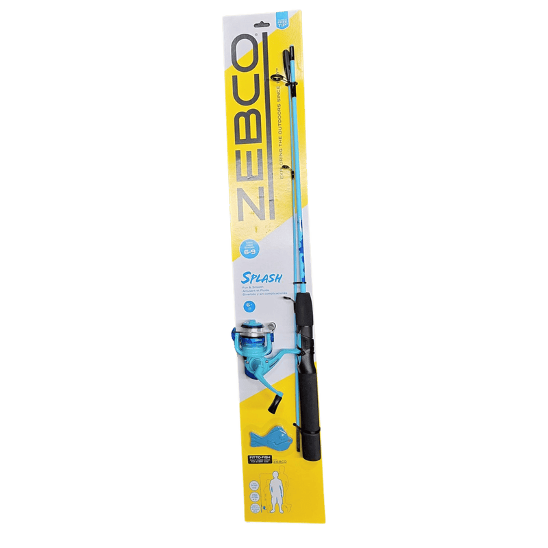 Load image into Gallery viewer, ZEBCO ROD &amp; REEL COMBOS 4'0" / Teal Zebco Splash Kid Spin Combo
