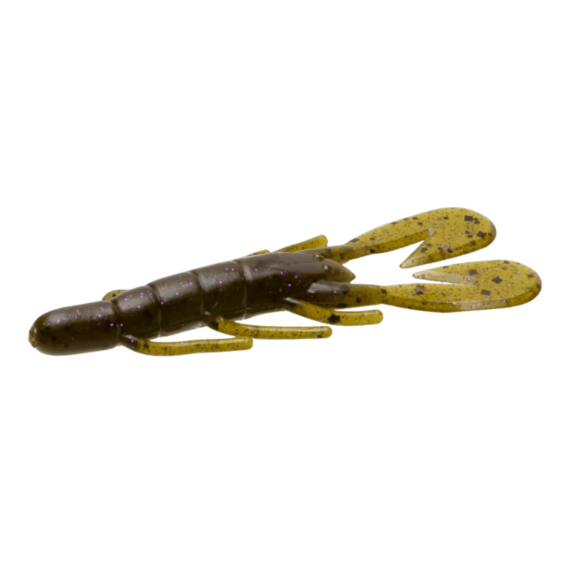 Load image into Gallery viewer, ZOOM CRAWS/CREATURE 3.5" / Green Pumpkin Purple Zoom UV Speed Craw
