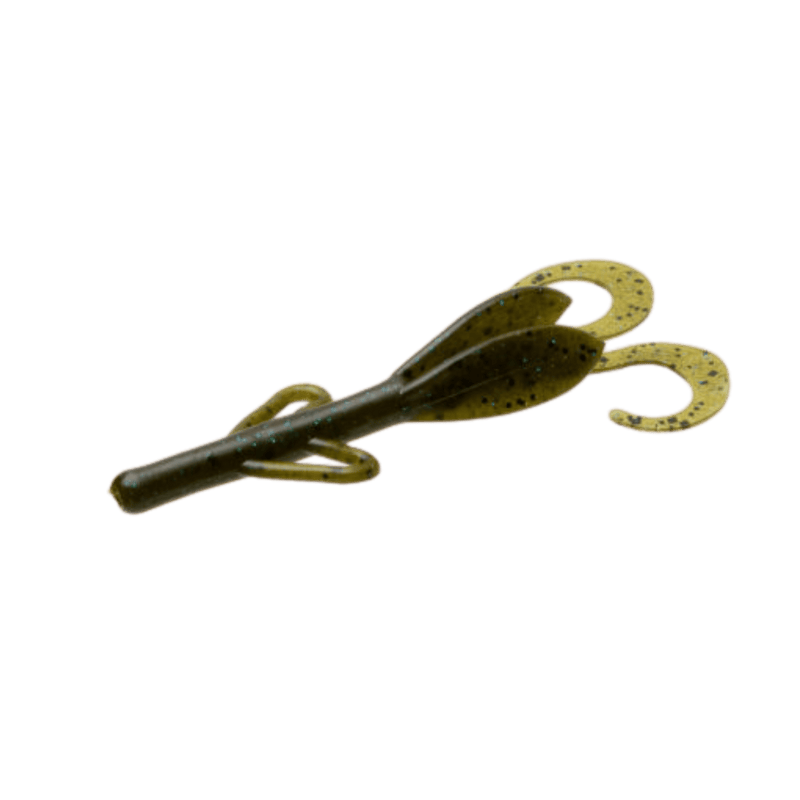 Load image into Gallery viewer, ZOOM CRAWS/CREATURE 4" / Green Pumpkin Blue Zoom Baby Brush Hog
