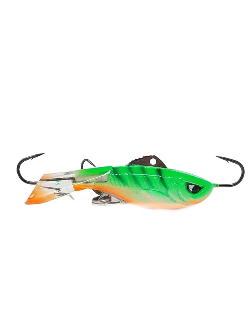 Load image into Gallery viewer, 1.5&quot; / Green Tiger Acme Hyper Rattle 1.5&quot; / Glow Perch Acme Hyper-Rattle Ice Rip Bait
