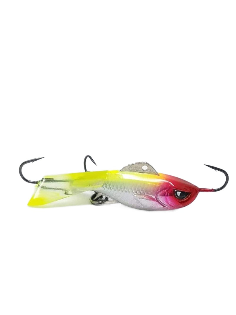 Load image into Gallery viewer, 1.5&quot; / Yellow Red Glow Acme Hyper-Rattle Ice Rip Bait
