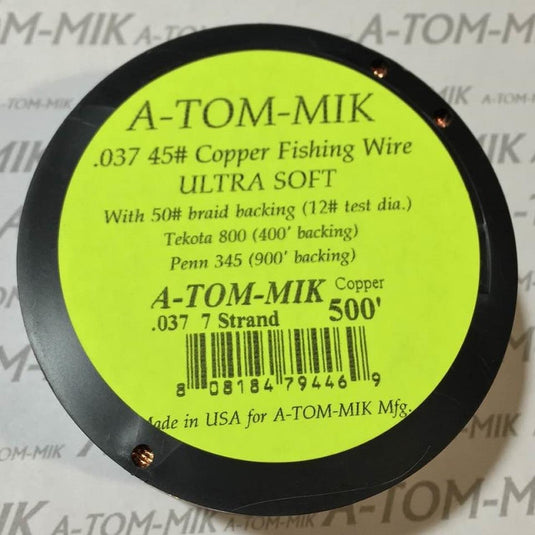 ATOM-MIK COPPER WIRE 500' Atom-Mik Copper Trolling line 45
