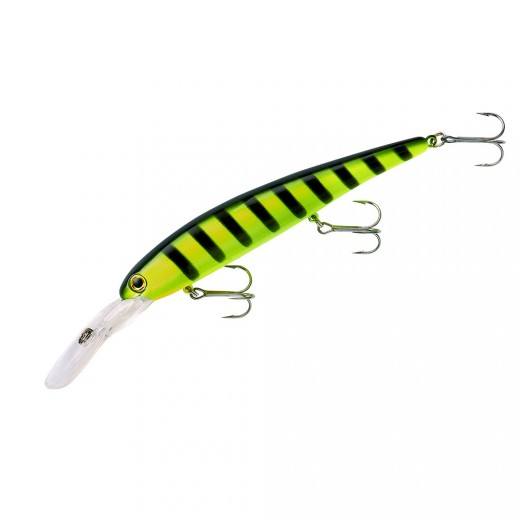 Load image into Gallery viewer, BANDIT WALLEYE DEEP Chartreuse Blk Strip Bandit Walleye Deep Crankbait

