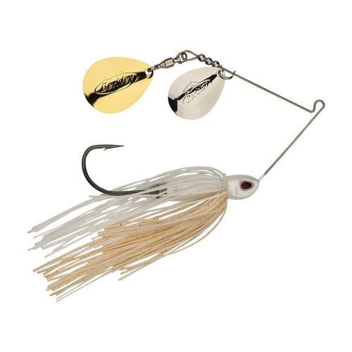 Load image into Gallery viewer, 1-2 / White Berkley Power Blade Compact Double Colorado Spinnerbait
