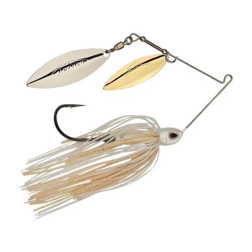 1-2 / White Berkley Power Blade Compact Double Willow Spinnerbait
