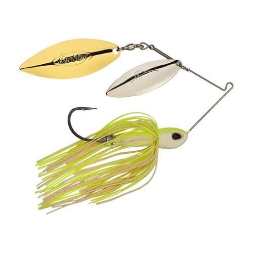 Load image into Gallery viewer, BERKLEY POWER BLADE DW 1oz / White-Chart Berkley Power Blade Compact Double Willow Spinnerbait
