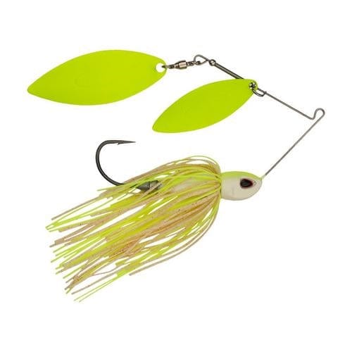 White Shad Spinnerbait - Double Willow Spinner Bait Fishing Lures