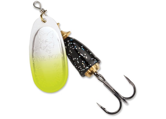 Luhr Jensen Bang Tail Spinner - Chartreuse/Fire Scale
