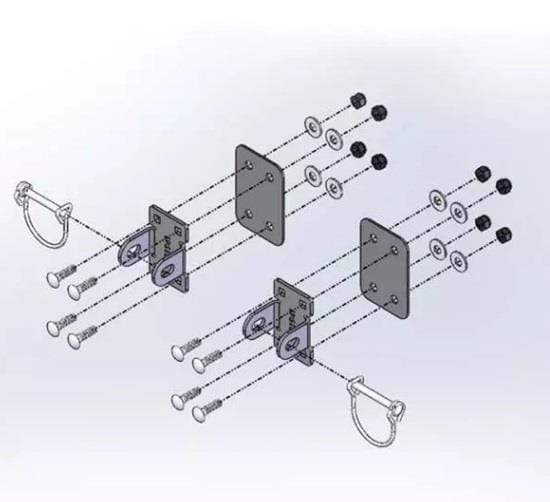 Load image into Gallery viewer, Clam Hitch Mounting Kit | Fishing World Canada
