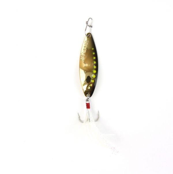 Load image into Gallery viewer, CLAM LEECH SPOON 10 / Golden Shiner Clam Leech Flutter Spoon
