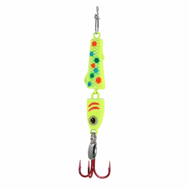 Load image into Gallery viewer, CLAM PINHEAD PRO JTD 1-8 / Glow Chart Wonderbrd Clam Jointed PinHead Pro Jigging Spoon
