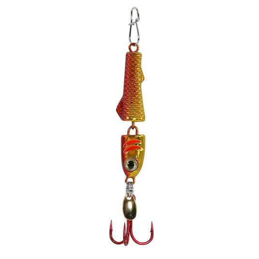 CLAM PINHEAD PRO JTD 1-8 / Red-Gold Holo Clam Jointed PinHead Pro Jigging Spoon