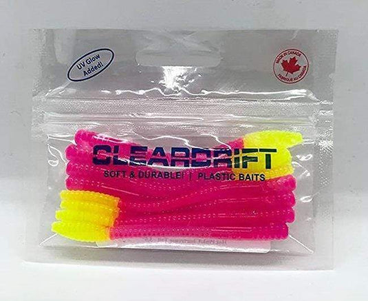 Cleardrift 3.5 Steelhead Worm, Hot Pink Chartreuse Tail – Fishing World