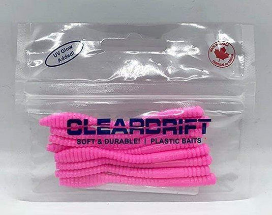 CLEARDRIFT WORM 3" Cleardrift 3" Steelhead Worm, Bubblegum