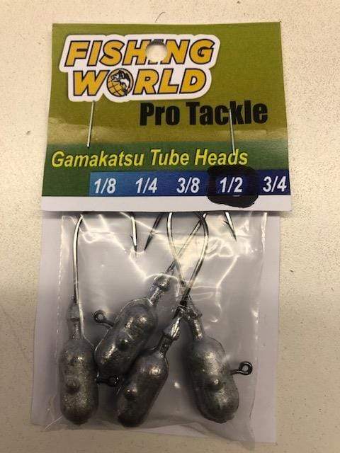 Load image into Gallery viewer, FISHING WORLD TUBE HEAD 1-2 Fishing World Gamakatsu Tube Heads
