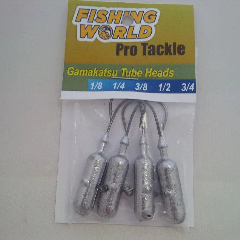 Load image into Gallery viewer, FISHING WORLD TUBE HEAD 3-4 Fishing World Gamakatsu Tube Heads
