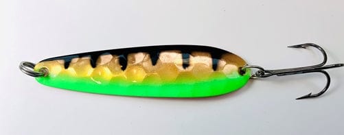 Load image into Gallery viewer, GREAT LAKES SPOON 3.25 COPPER Toxic Chicken Wing Great Lakes Spoon Copper Walleye Series
