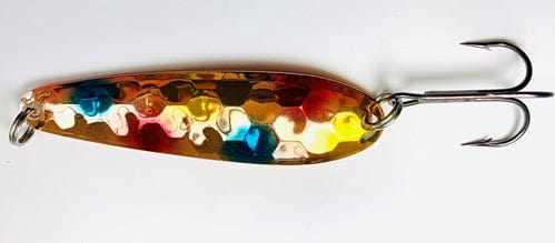 Load image into Gallery viewer, GREAT LAKES SPOON 3.25 COPPER Trans Wonderbread Great Lakes Spoon Copper Walleye Series
