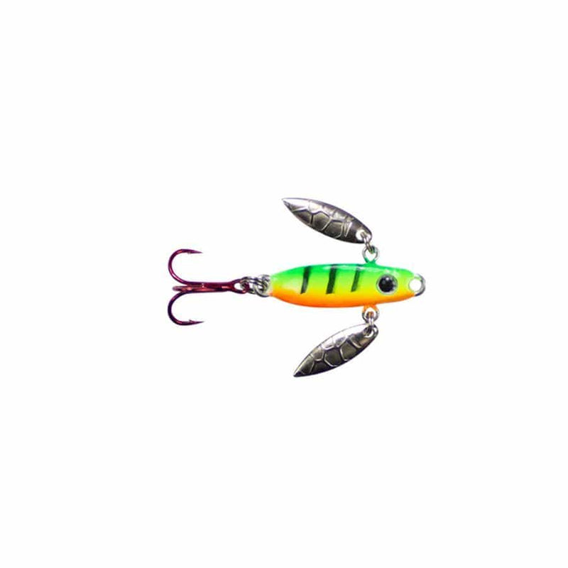 Load image into Gallery viewer, LUNKER HUNT ICY GLIDE 1-8 / Firetiger Glow Lunkerhunt Icy Glide Spoon
