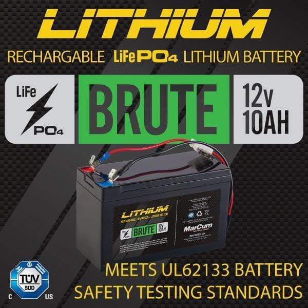 Marcum Brute Lithium Battery 12v 10ah