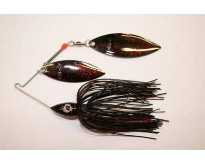 Load image into Gallery viewer, NICHOLS PULSATOR SPINNERBAIT 1-2 / Black &amp; Red Nichols Pulsator Spinnerbait
