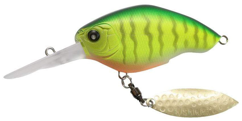 Load image into Gallery viewer, NISHINE CHIPPAWA DD BLADE Matte Hot Tiger Nishine Lure Works Chippawa DD Blade Crank
