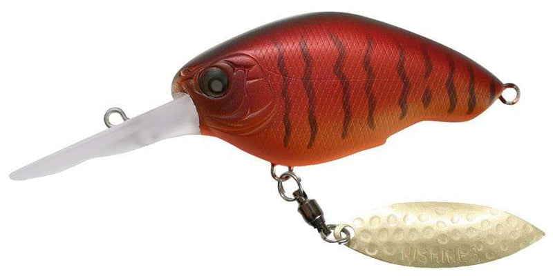 Load image into Gallery viewer, NISHINE CHIPPAWA DD BLADE Matte Orange Tiger Nishine Lure Works Chippawa DD Blade Crank
