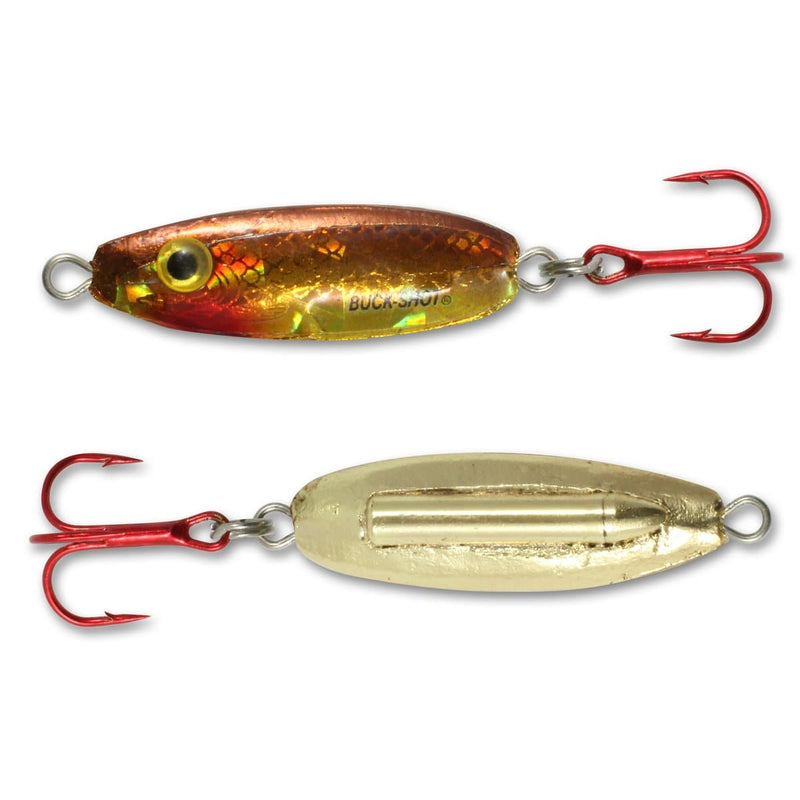 Load image into Gallery viewer, NORTHLAND BUCSHT RATL SPN 1-8 / GOLD SHINER Northland Buck-Shot Rattle Spoon

