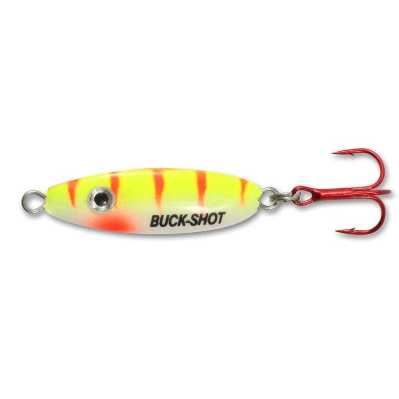 Load image into Gallery viewer, NORTHLAND BUCSHT RATL SPN 1-8 / UV ELECTRIC PERCH Northland Buck-Shot Rattle Spoon
