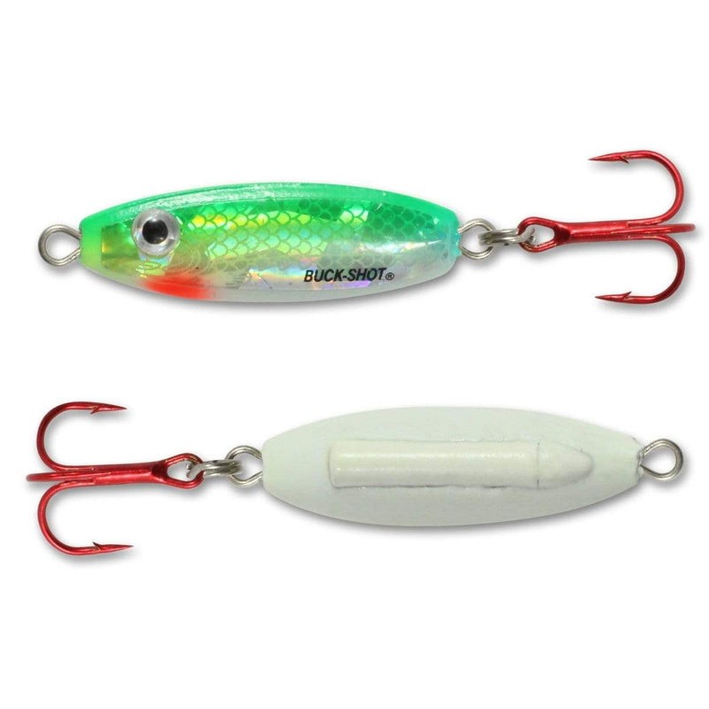 Load image into Gallery viewer, NORTHLAND BUKSHT RATL SPN 1-4 / SUPER GLO PERCH Northland Buck-Shot Rattle Spoon
