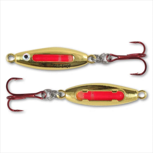NORTHLAND GLO-SHOT FB SPOON 3-16 / GOLD SHINER Northland Glo-Shot Fire Belly Spoon