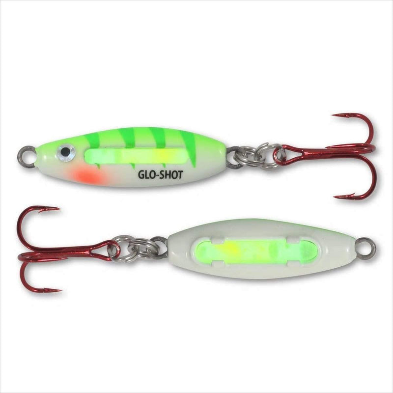 Load image into Gallery viewer, NORTHLAND GLO-SHOT FB SPOON 3-16 / UV SUPER GLO PERCH Northland Glo-Shot Fire Belly Spoon
