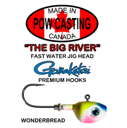 Load image into Gallery viewer, POW BIG RIVER JIGS 3-4 / Wonderbread Pow Casting Big River Jig
