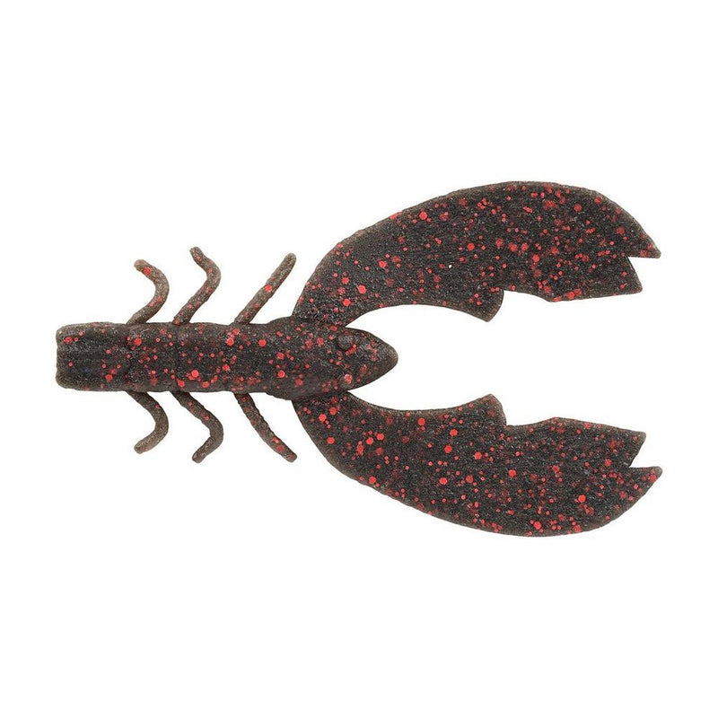 Load image into Gallery viewer, 3&quot; / Black Red Fleck Berkley Powerbait MaxScent Chigger Craw
