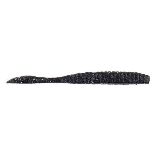 3.6" / Black Berkley Powerbait Maxscent Flat Worm