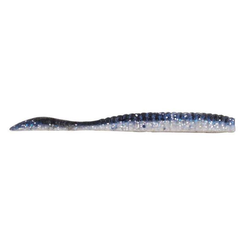 Load image into Gallery viewer, 3.6&quot; / Black Shiner Berkley Powerbait Maxscent Flat Worm
