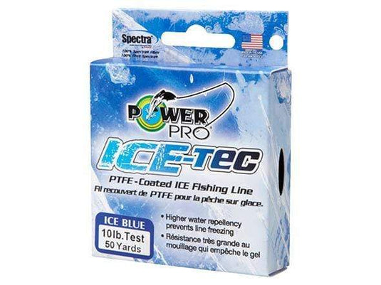 Power Pro Ice-Tec PTFE-Coated Fishing Line Ice Blue 50YDS CHOOSE