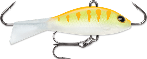 Load image into Gallery viewer, RAPALA JIGGING SHAD RAP 05 / Orange Tiger UV Rapala Jigging Shad Rap
