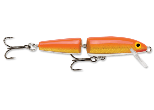 Load image into Gallery viewer, RAPALA JOINTED 07 / Gold Flo Red Rapala Jointed Minnow
