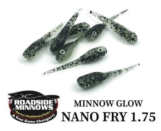 ROADSIDE MINNOWS 1.75" NANO FRY MINNOW GLOW Roadside Minnows 1.75" Nano Fry