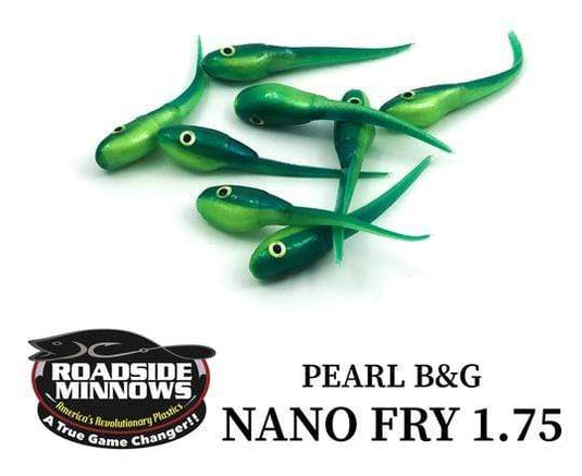 ROADSIDE MINNOWS 1.75" NANO FRY PEARL B&G Roadside Minnows 1.75" Nano Fry