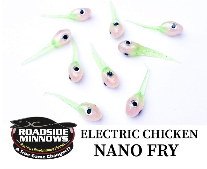 Load image into Gallery viewer, ROADSIDE MINNOWS 1&quot; NANO FRY ELECTRIC CHICKEN Roadside Minnows 1&quot; Nano Fry

