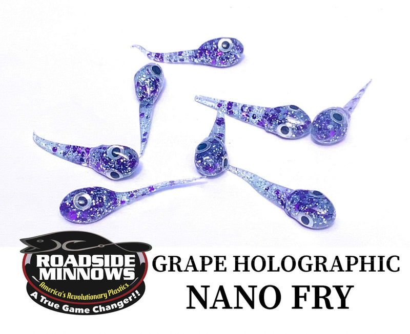 Load image into Gallery viewer, ROADSIDE MINNOWS 1&quot; NANO FRY GRAPE HOLE Roadside Minnows 1&quot; Nano Fry
