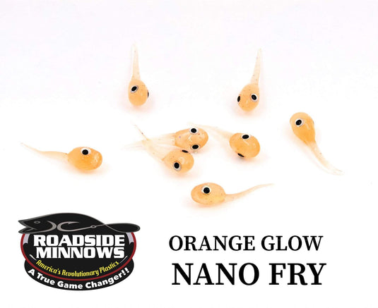 ROADSIDE MINNOWS 1" NANO FRY ORANGE GLOW Roadside Minnows 1" Nano Fry