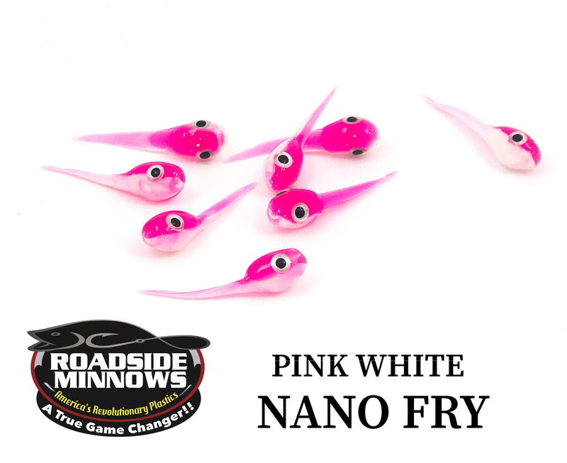 Load image into Gallery viewer, ROADSIDE MINNOWS 1&quot; NANO FRY PINK WHTE Roadside Minnows 1&quot; Nano Fry
