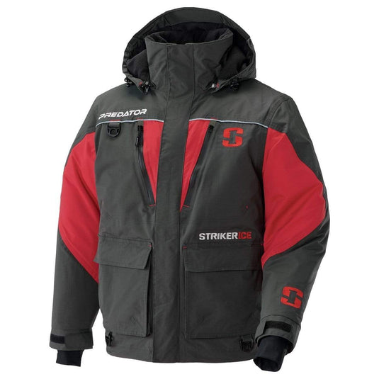 Striker Predator Jacket, Charcoal/Red, Fishing World