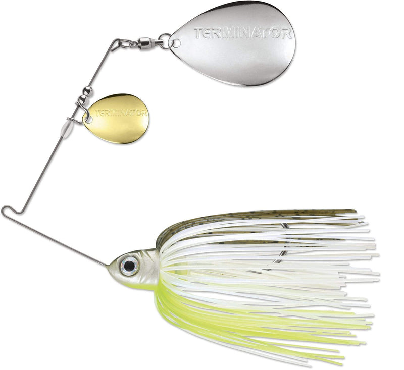 Load image into Gallery viewer, TERMINATOR PS SPNBT 1-2 / Hot Olive Terminator Pro Series Double Colorado Spinnerbait
